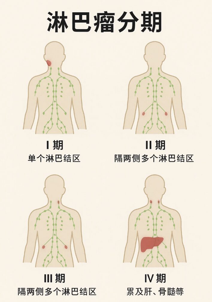 淋巴瘤分期图表